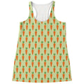 Cute Carrot Pattern Print Women's Racerback Tank Top