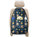 Cute Cartoon Aquarius Pattern Print Car Seat Organizers