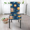 Cute Cartoon Aquarius Pattern Print Dining Chair Slipcover
