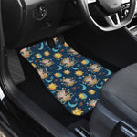 Cute Cartoon Aquarius Pattern Print Front Car Floor Mats