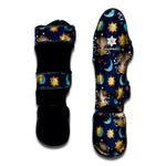 Cute Cartoon Aquarius Pattern Print Muay Thai Shin Guard