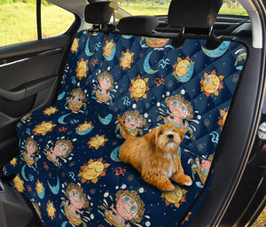 Cute Cartoon Aquarius Pattern Print Pet Car Back Seat Cover