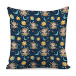 Cute Cartoon Aquarius Pattern Print Pillow Cover