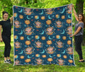 Cute Cartoon Aquarius Pattern Print Quilt