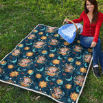 Cute Cartoon Aquarius Pattern Print Quilt