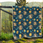 Cute Cartoon Aquarius Pattern Print Quilt