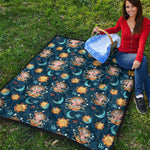 Cute Cartoon Aquarius Pattern Print Quilt