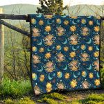 Cute Cartoon Aquarius Pattern Print Quilt
