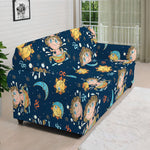 Cute Cartoon Aquarius Pattern Print Sofa Cover