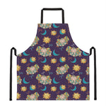 Cute Cartoon Aries Pattern Print Apron