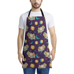 Cute Cartoon Aries Pattern Print Apron