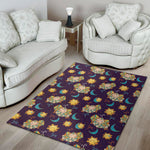 Cute Cartoon Aries Pattern Print Area Rug