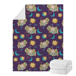 Cute Cartoon Aries Pattern Print Blanket