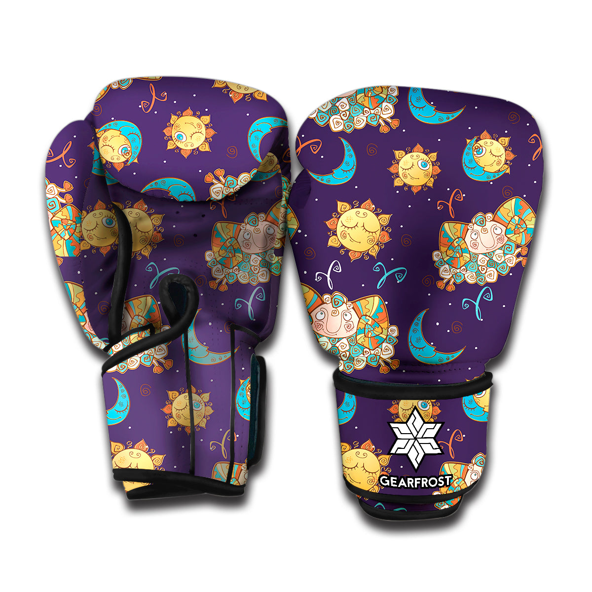 Cute Cartoon Aries Pattern Print Boxing Gloves