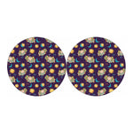 Cute Cartoon Aries Pattern Print Car Coasters