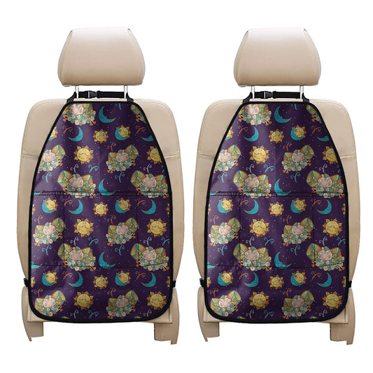 Cute Cartoon Aries Pattern Print Car Seat Organizers