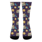 Cute Cartoon Aries Pattern Print Crew Socks