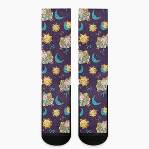 Cute Cartoon Aries Pattern Print Crew Socks