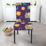 Cute Cartoon Aries Pattern Print Dining Chair Slipcover