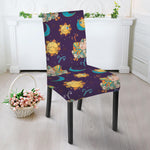 Cute Cartoon Aries Pattern Print Dining Chair Slipcover