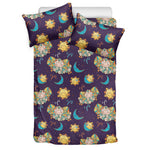 Cute Cartoon Aries Pattern Print Duvet Cover Bedding Set