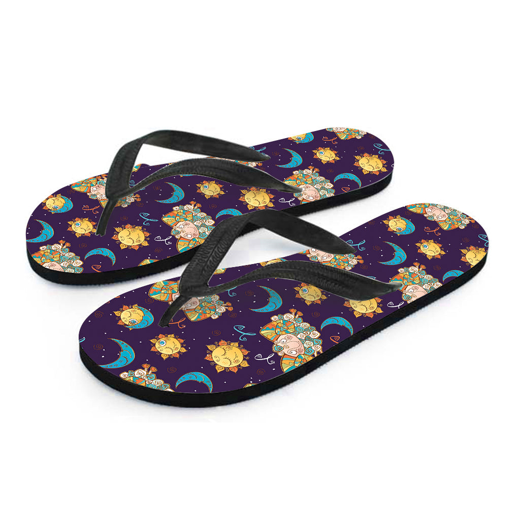 Cute Cartoon Aries Pattern Print Flip Flops
