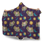 Cute Cartoon Aries Pattern Print Hooded Blanket