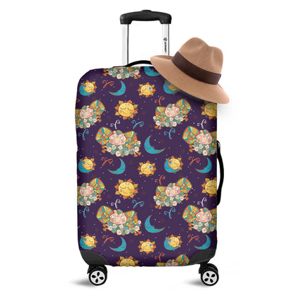 Cute Cartoon Aries Pattern Print Luggage Cover