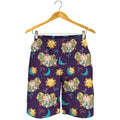 Cute Cartoon Aries Pattern Print Men's Shorts