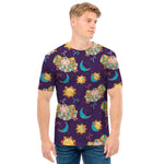 Cute Cartoon Aries Pattern Print Men's T-Shirt