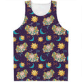 Cute Cartoon Aries Pattern Print Men's Tank Top
