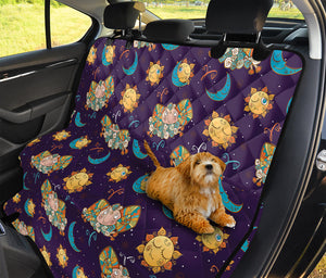 Cute Cartoon Aries Pattern Print Pet Car Back Seat Cover