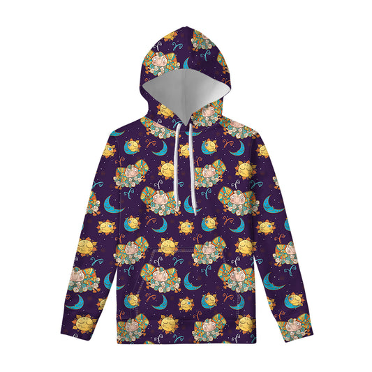 Cute Cartoon Aries Pattern Print Pullover Hoodie
