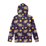 Cute Cartoon Aries Pattern Print Pullover Hoodie