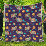 Cute Cartoon Aries Pattern Print Quilt