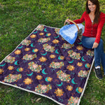 Cute Cartoon Aries Pattern Print Quilt