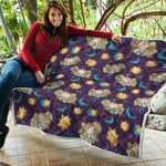 Cute Cartoon Aries Pattern Print Quilt