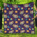 Cute Cartoon Aries Pattern Print Quilt