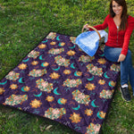 Cute Cartoon Aries Pattern Print Quilt