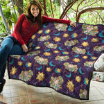 Cute Cartoon Aries Pattern Print Quilt