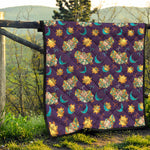 Cute Cartoon Aries Pattern Print Quilt