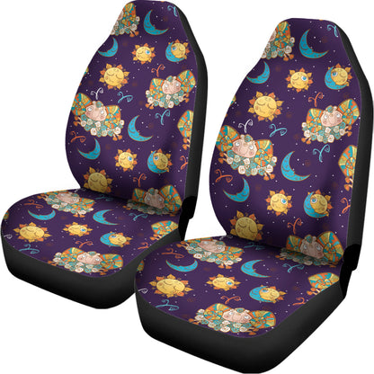Cute Cartoon Aries Pattern Print Universal Fit Car Seat Covers