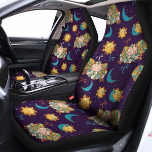 Cute Cartoon Aries Pattern Print Universal Fit Car Seat Covers