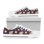 Cute Cartoon Aries Pattern Print White Low Top Shoes