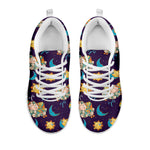 Cute Cartoon Aries Pattern Print White Sneakers