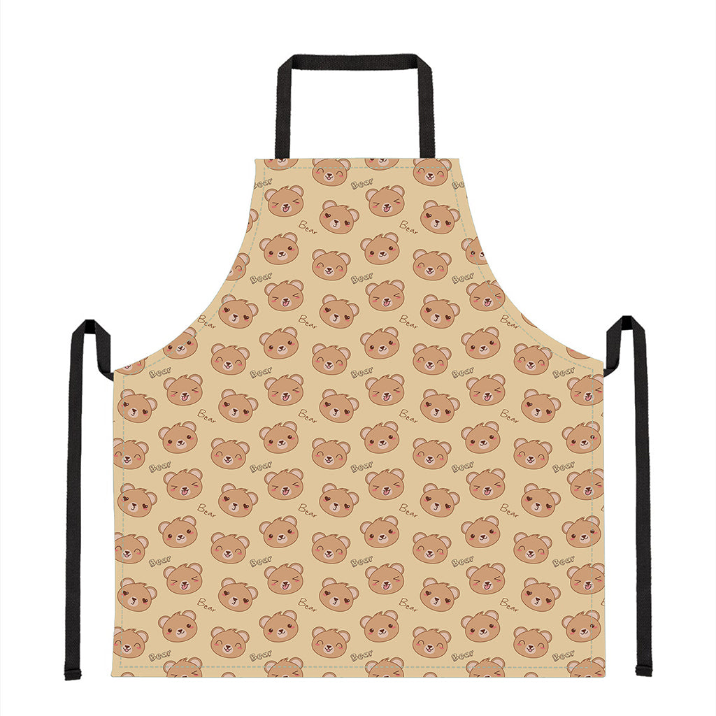 Cute Cartoon Baby Bear Pattern Print Apron