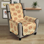 Cute Cartoon Baby Bear Pattern Print Armchair Protector