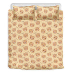 Cute Cartoon Baby Bear Pattern Print Duvet Cover Bedding Set