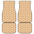 Cute Cartoon Baby Bear Pattern Print Front and Back Car Floor Mats