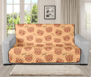 Cute Cartoon Baby Bear Pattern Print Futon Protector